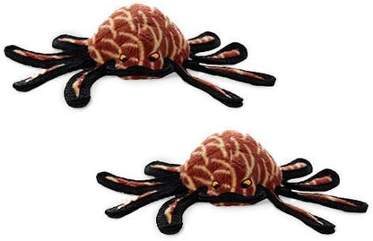 TUFFY - World's Tuffest Soft Dog Toy - Desert - Multiple Layers. Made Durable, Strong & Tough. Interactive Play (Tug, Toss & Fetch). Machine Washable & Floats (Spider, Large 2 Pack)