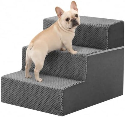 NEWBULIG 3-Step Dog Stairs, 13.5" H Dog Steps for Sofa and Chair, Standard by NEWBULIG