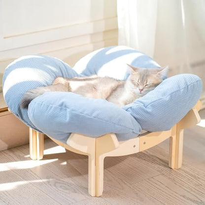 CHEERHOME PETS Elevated Cat Bed for Indoor Cats Couch Sofa Flower by CHEERPALS