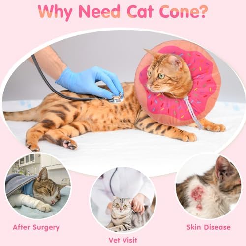 BEAUTYZOO Cat Cone Collars Soft, Cat Donut Recovery E Collar After Surgery - Image 2