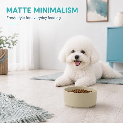 Havniva Ceramic Dog Bowls, 6.1” Dog Food and Water Bowl, Pet Feeding Bowl - Image 7