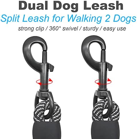 5 FT Double Dog Leash Coupler Extension Rope for Two Dogs Walking - Image 5
