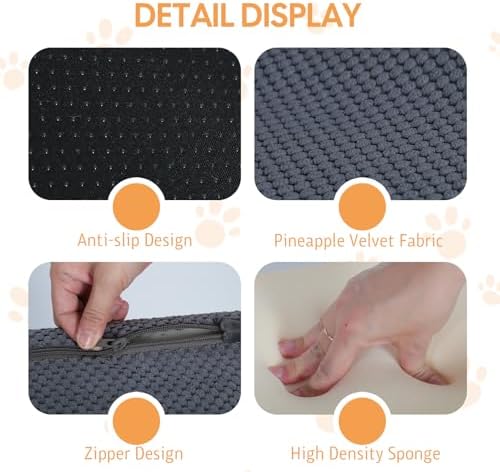 Dog Ramp for Bed, 20" H Dog Stairs for High Bed - Image 6