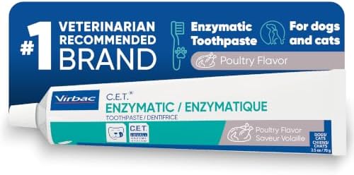 C.E.T. Enzymatic Toothpaste for Dogs and Cats, Poultry, 2.5oz by Virbac