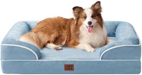 EHEYCIGA Orthopedic Dog Beds Large Sized Dog, Waterproof Washable Pet Bed by EHEYCIGA