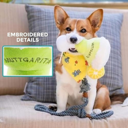 Haute Diggity Dog Muttgarita Plush Dog Toy, Cocktail Parody Chew Toys - Image 3