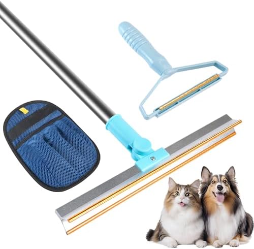 3-in-1 Pet Hair Removal Tool Kit Dog Hair Remover and Carpet Rake Includes Handheld Pet Hair Removal Tool and Grooming Glove Removes Embedded Fur from Carpets Rugs Furniture and Pet Beds by NYEONHRT