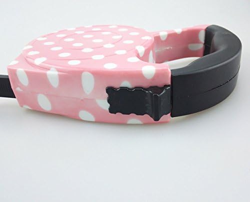 Blovess Yueton 16.5 ft Pet Dog Cat Puppy Retractable Leash Traction Rope Walking Lead Leash (Pink) - Image 6