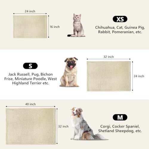 furrybaby Pet Blanket, Soft Warm Sherpa Fleece Bed Blanket for Small Pets - Image 4