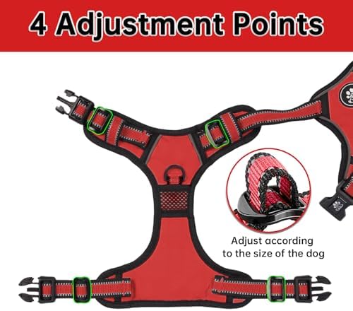 NESTROAD Dog Harness for Medium Sized Dog,No Pull Dog Vest Harness Set - Image 2