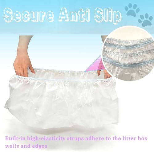 PurifyLogix 16pcs Jumbo Drawstring Leakproof Liners for IRIS Cat Litter Box - Image 5