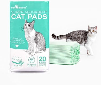 Paw Inspired Cat Pads, Original/Unscented, 16.9 x 11.4 Inch, 20 Count by HOME