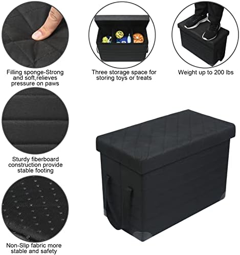 LIONROGE Car Back Seat Extender for Large Dogs up to 200lbs,Dog Car Back & Front Seat Extender with Storage,Prevent Your Dogs from Falling Off The Seat - Image 3