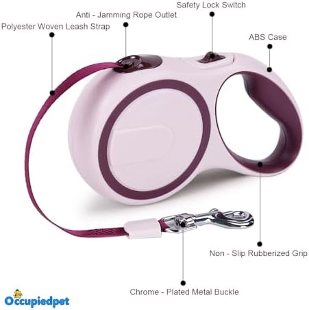 Retractable Dog Leash,16ft Dog Walking Leash（Gray） - Image 6