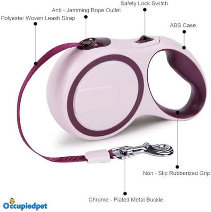 Retractable Dog Leash,16ft Dog Walking Leash（Gray） - Image 6