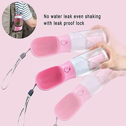 Cibaabo Dog Water Bottle with Food Container & Poop Bag Holder & Filter - Image 5