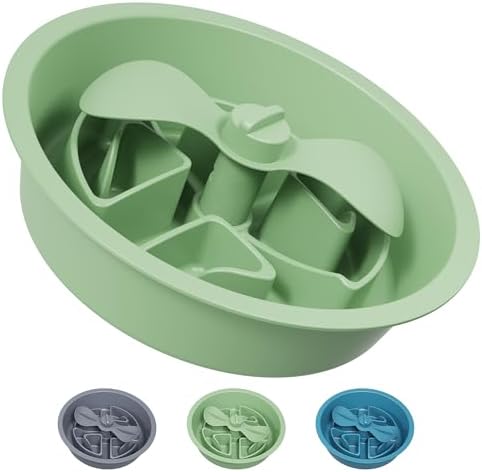 AVERYDAY Slow Feeder Dog Bowls for Large Breed, 2.5 Cups Deep Food Puzzle Bowl with Spinning Slow Feeder Insert, Non-Slip Bottom, Fits for Raised Stand, Hard Maze Design for Medium and Large Dogs by YourAveryDay