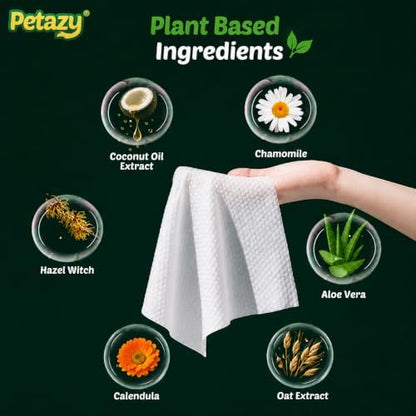 Petazy XL Rear End & Butt Pet Wipes for Dogs & Cats, Unscented, 72ct - Image 6