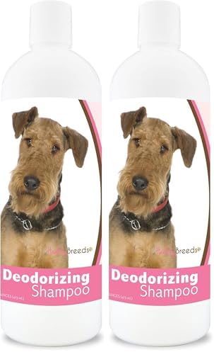 Healthy Breeds Airedale Terrier Deodorizing Shampoo 16 oz (Pack of 2) by HealthyBreeds