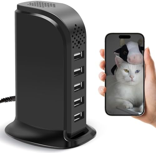 WiFi USB Charger Camera with Motion Detection, Home Security Nanny Cam by HSKAH