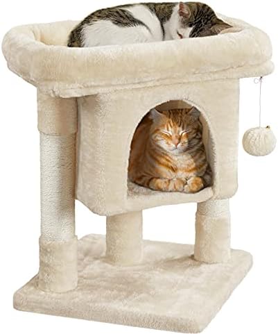 Yaheetech 23.5in Small Low-Profile Cat Tree Condo with Scratching Posts by Unknown