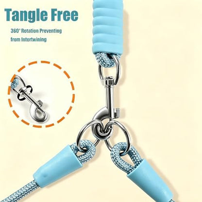 Hands Free Double Dog Leash for Two Dogs 360° Swivel No Tangle - Image 3