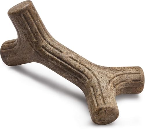 Benebone Puppy Maplestick Dog Chew Toy, Made in USA, Real Maple Wood Flavor, Small, Brown by Benebone
