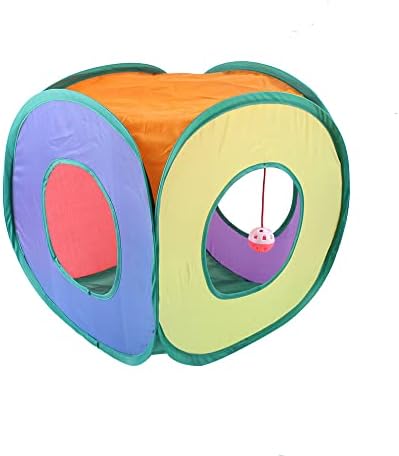 Rainbow Cat Perch with Interactive Ball Cats Play Small Animal Toy (Perch) - Image 4