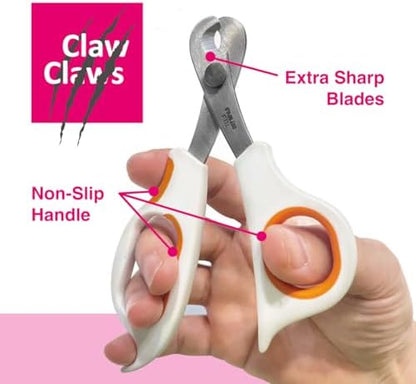 Scissor-Style Nail Clipper, with Razor Sharp Stainless Steel Blades, Anti-Slip Handle, Precise Grooming Tool for Small to Medium Cats, Dogs, Easy Nail Cutting, Durable and Comfortable Grip - Image 4