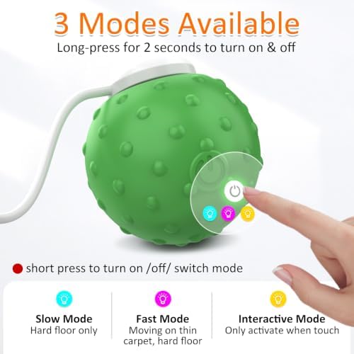 Interactive Cat Toy Ball,Fast Moving Cat Stimulation Toys For Indoor Cats - Image 5