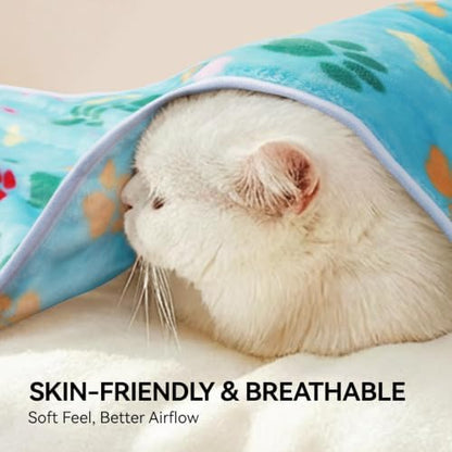 LINENLUX Dog Blankets 3-Pack, Super Soft Fluffy Fleece Pet Throw Warm - Image 6
