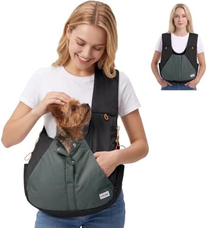 FURTIME Dog Sling Carrier, Puppy Sling for Small Dogs Up to 15 lbs by FURTIME