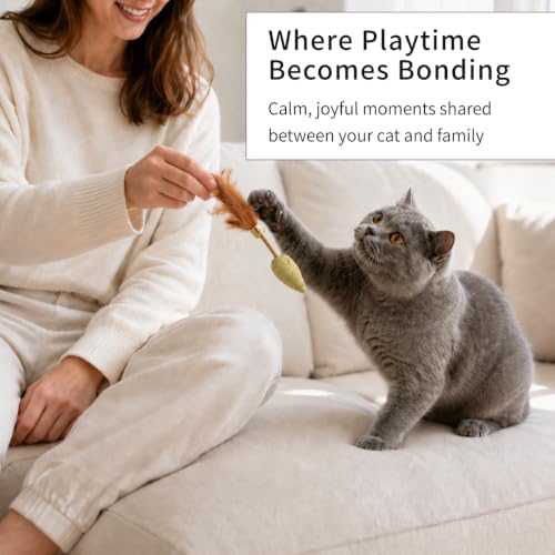 HomeLife Pet Snuggler Cat Toy – 100% Natural Silvervine Cat Toy, Handmade Farm-to-Toy Interactive Cat Toy for Comfort, Play, Chewing & Indoor Cat Enrichment - Image 4