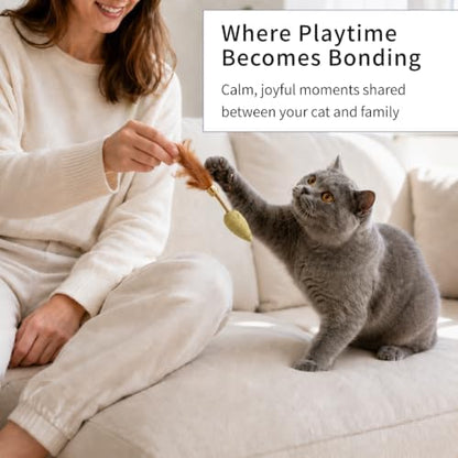 HomeLife Pet Snuggler Cat Toy – 100% Natural Silvervine Cat Toy, Handmade Farm-to-Toy Interactive Cat Toy for Comfort, Play, Chewing & Indoor Cat Enrichment - Image 4