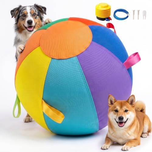 Herding Ball for Dogs & Horses 7-Color-18inch Inflatable Training ToyM) by Unknown