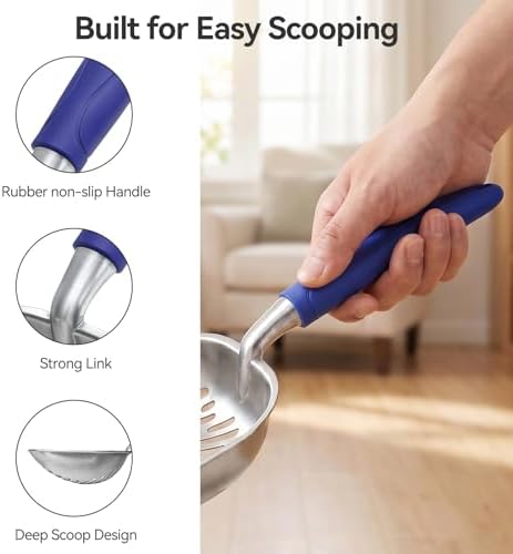 Cat Litter Scoop, Kitty Metal Scooper with Long Handle - Image 4