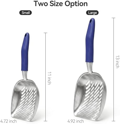 Cat Litter Scoop, Kitty Metal Scooper with Long Handle - Image 3