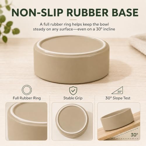 Havniva Cat Bowls Set of Two, 5.1” Ceramic Cat Food Bowls, Cat Water Bowl - Image 5