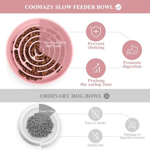 Coomazy Extra Large Slow Feeder Bowl, Silicone Dog Bowl with Suction Cups - Image 5
