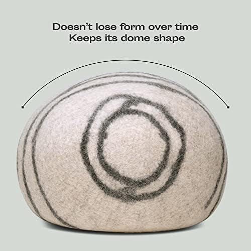 MEOWFIA Cat Cave - Merino Wool Bed for Indoor Cats (Light Gray, Medium) - Image 7