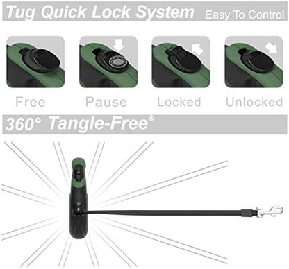 TUG Tiny Retractable Dog Leash, 10 ft (Extra Small, Green) - Image 4