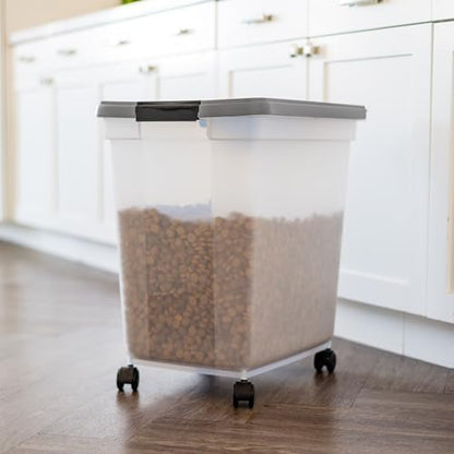 IRIS USA Dog Food Storage Container, Up to 50 lbs, Dark Gray, Made in USA - Image 5