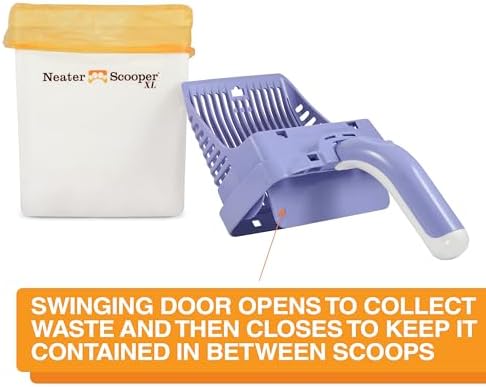 Neater Pet Brands Neater Scooper XL Cat Litter Scoop, 15 Refill Bags – Extra-Large Capacity Mess-Free Cat Litter Scooper with Bag for Large & Multiple Cats, Spill-Proof Litter Box Scooper with Holder - Image 3