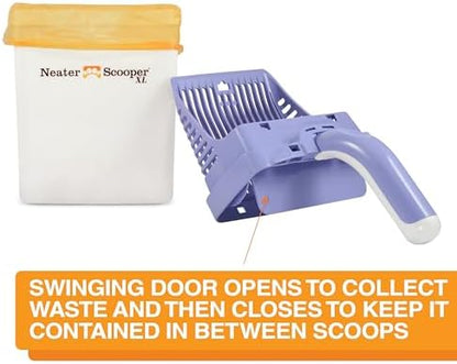 Neater Pet Brands Neater Scooper XL Cat Litter Scoop, 15 Refill Bags – Extra-Large Capacity Mess-Free Cat Litter Scooper with Bag for Large & Multiple Cats, Spill-Proof Litter Box Scooper with Holder - Image 3