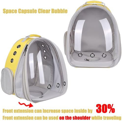 Front Extension Large Cat Backpack Carrier, Fit up to 20 lbs, Space Capsule Astronaut Bubble Window Pet Backpack to Transport Carry Large Cat and Small Puppy - Image 4