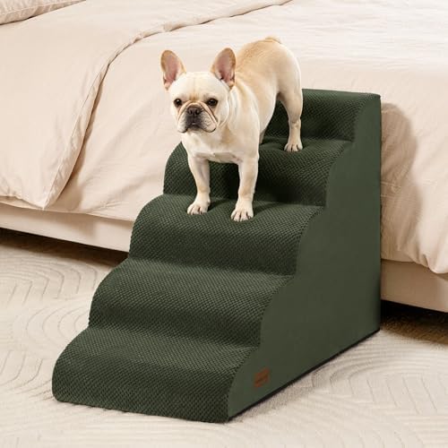 Aodisman Dog Stairs for High Beds,5 Step Pet Ramp for Dogs and Cats,22.4" H - Image 4