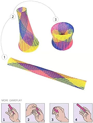 ISMARTEN Cat Spring Toys, 30 Packs Cat Tube Spring Toy Interactive Cat Toy for Indoor Cats, Plastic Spring Coils Attract Cats to Swat, Bite, Hunt(Random Color) (30 Packs) - Image 3