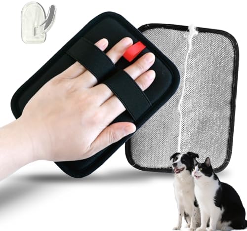 TroisAmis Pet Hair Removal Glove for Dogs & Cats, Electrostatic Gloves Pet Hair Removal Tool Mitt，Dog&Cat Hair Remover for Furniture Couch, Carpet, Clothing and Bedding，Reusable Pet Hair Remover Tool by TroisAmis