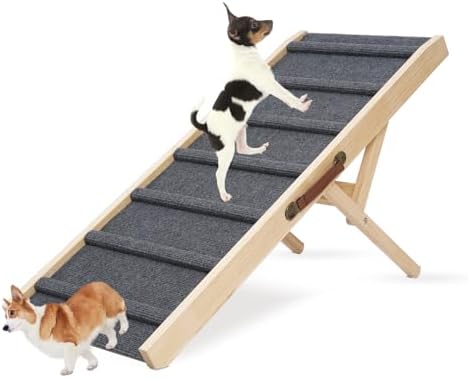 Large Dog Pet Ramp Stairs for Bed Couch Car Truck SUV,Dog Pet Ramp for Small Large Dogs Pets to Get on High Bed Truck Couch Sofa - Image 3