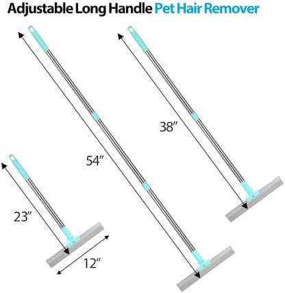 Carpet Rake for Pet Hair Removal Tool,Reusable Hair Remover Broom - Image 4